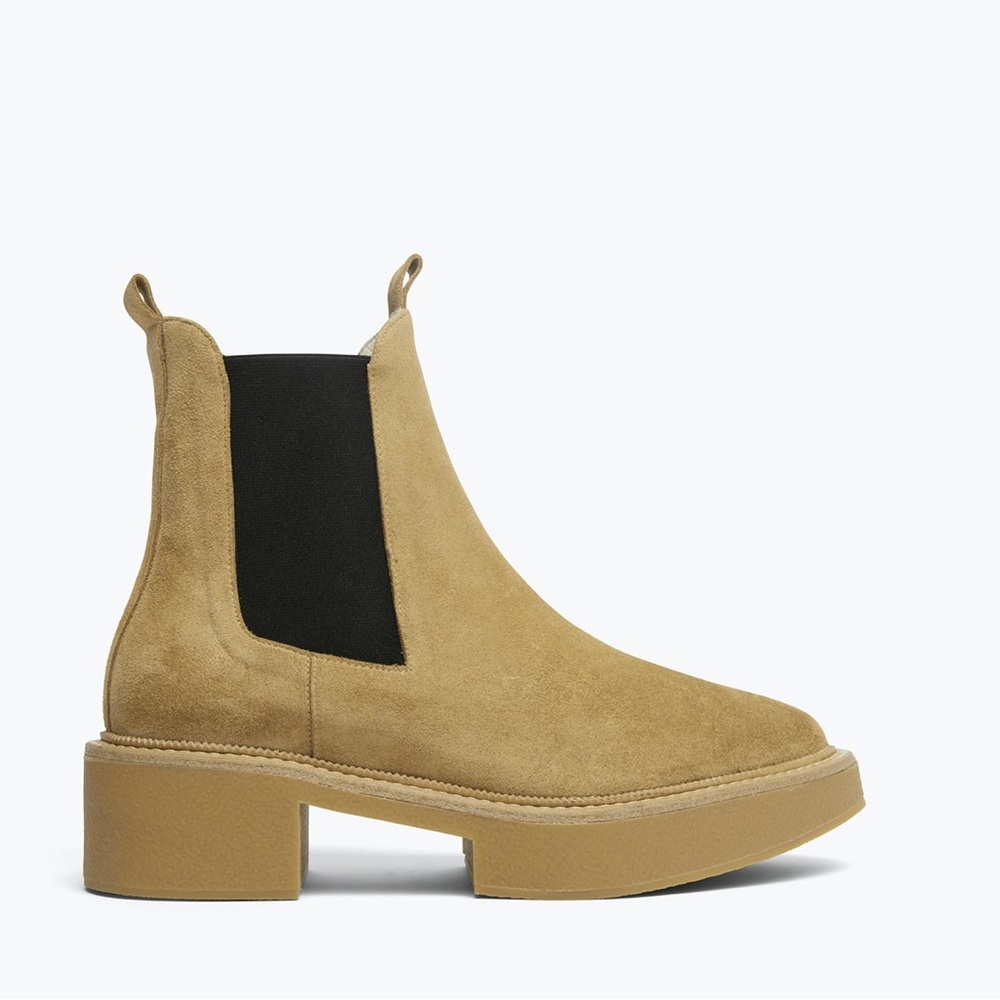 Freda Salvador Camel Suede Celia Booties - Picture 8 of 8